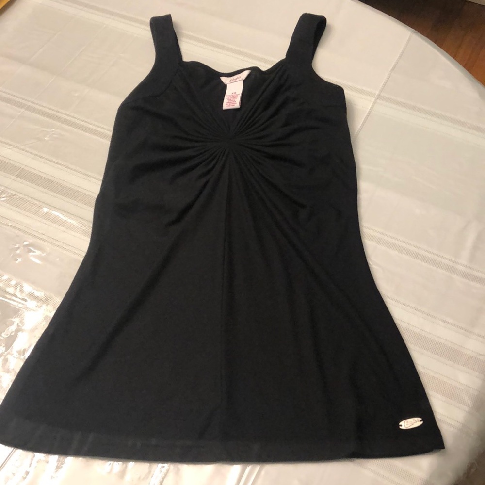 Candie’s black scrunched sleeveless blouse size X-Small - Picture 7 of 7